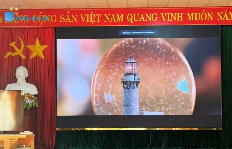 Màn hình LED hội trường tại xã Hà Trung, Thanh Hóa